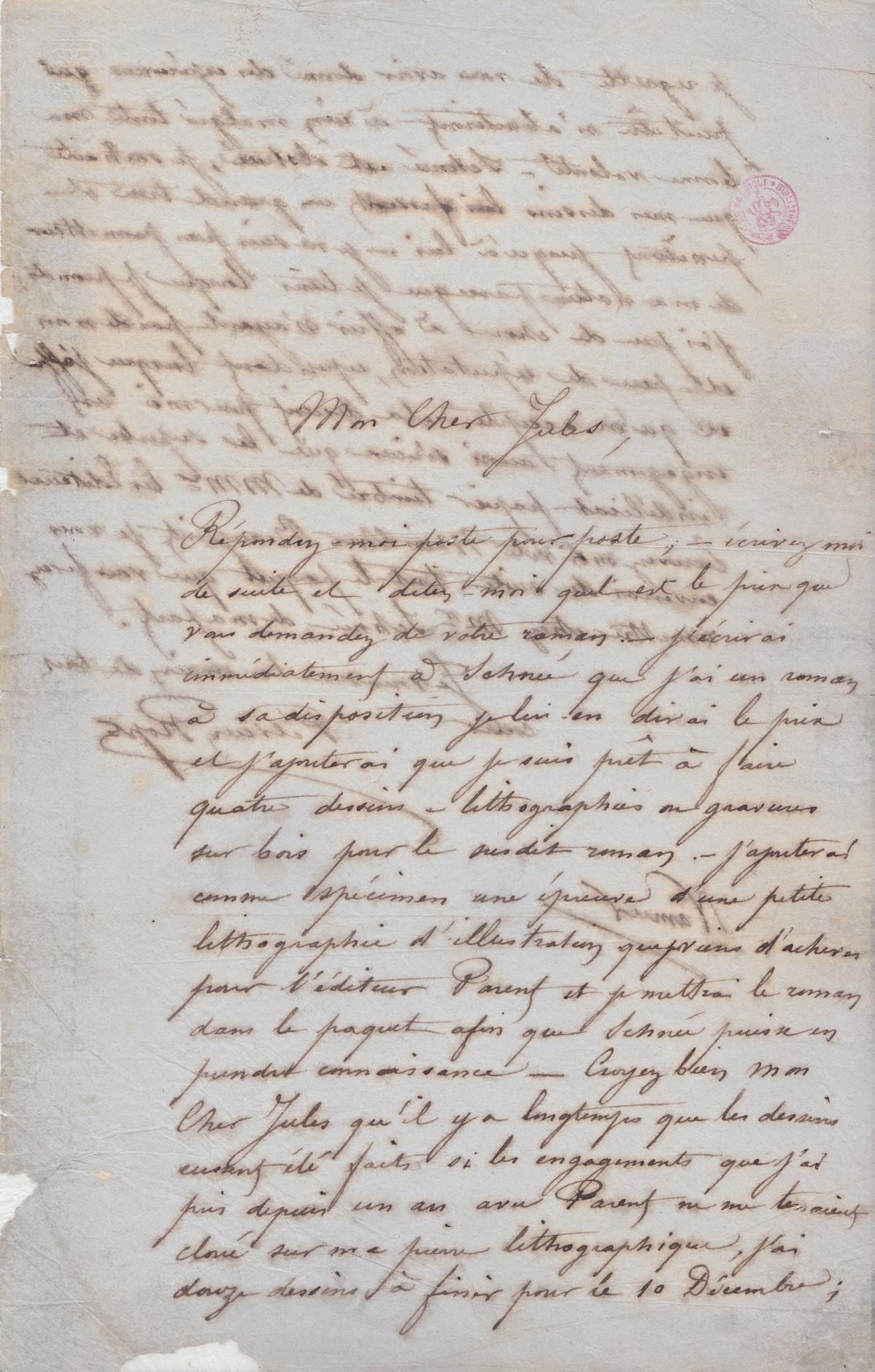 Illustration de la lettre