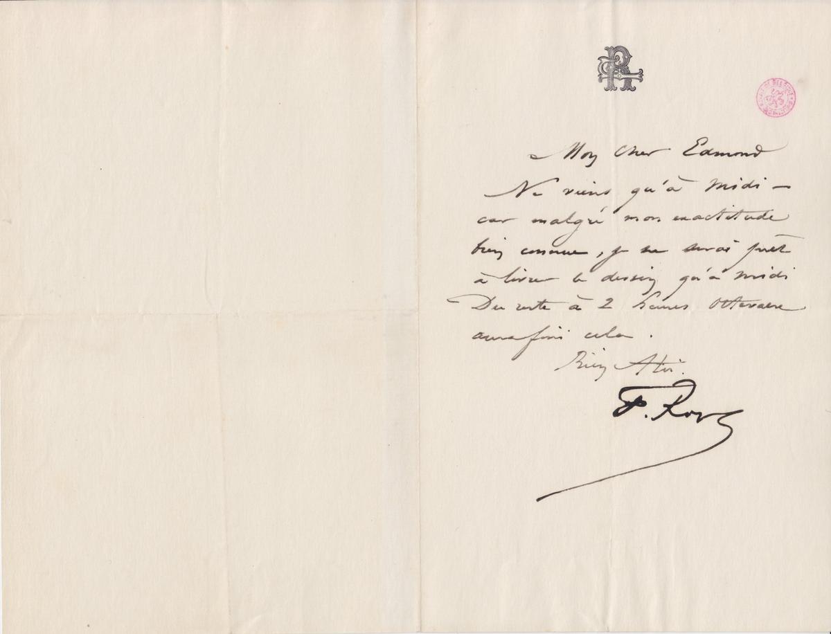 Illustration de la lettre
