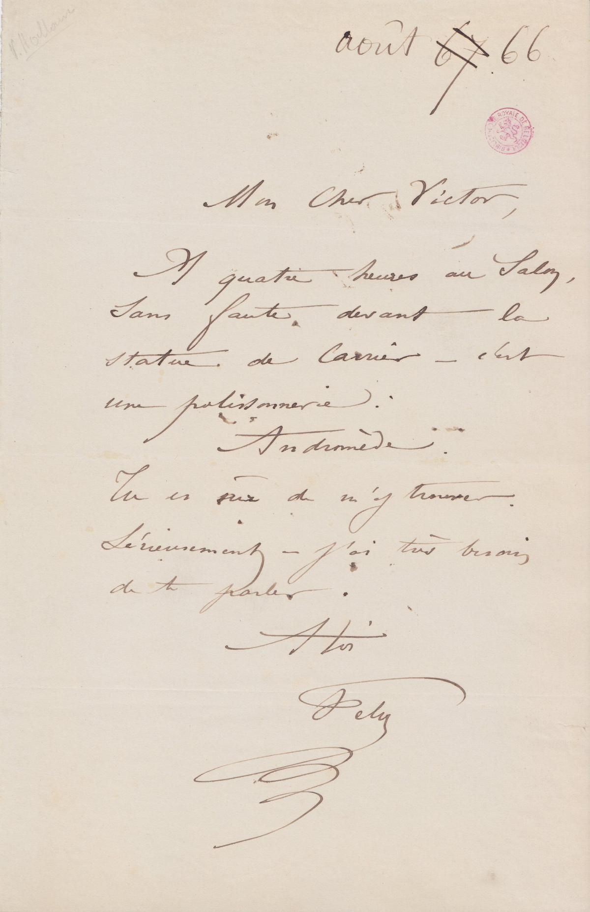 Illustration de la lettre