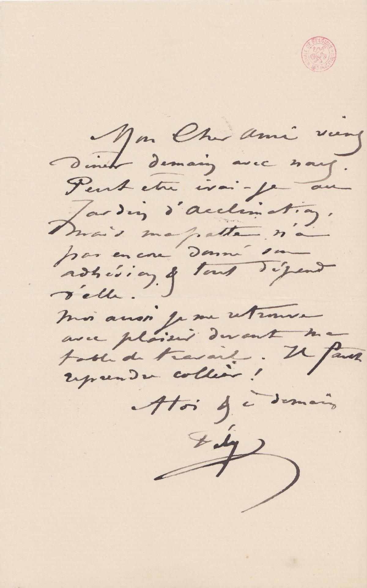 Illustration de la lettre