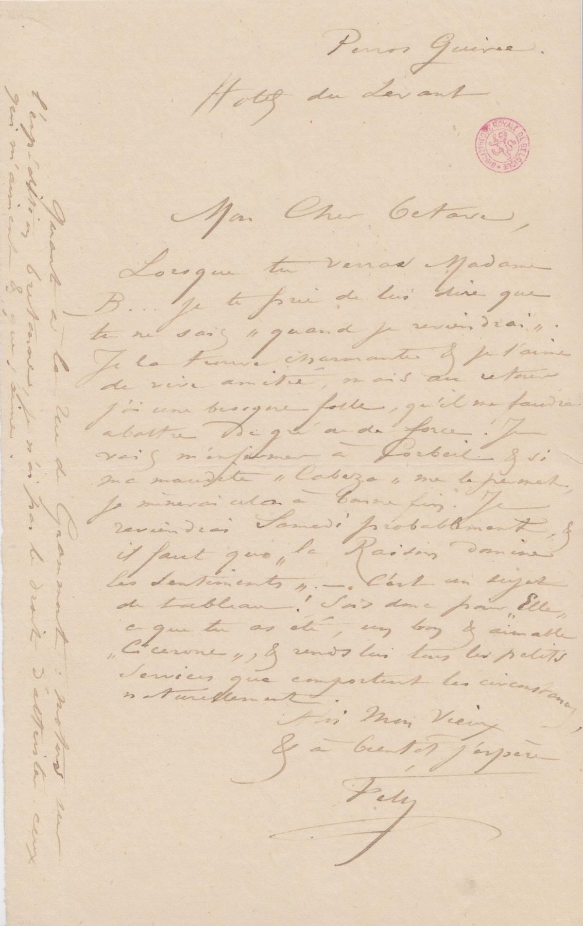 Illustration de la lettre