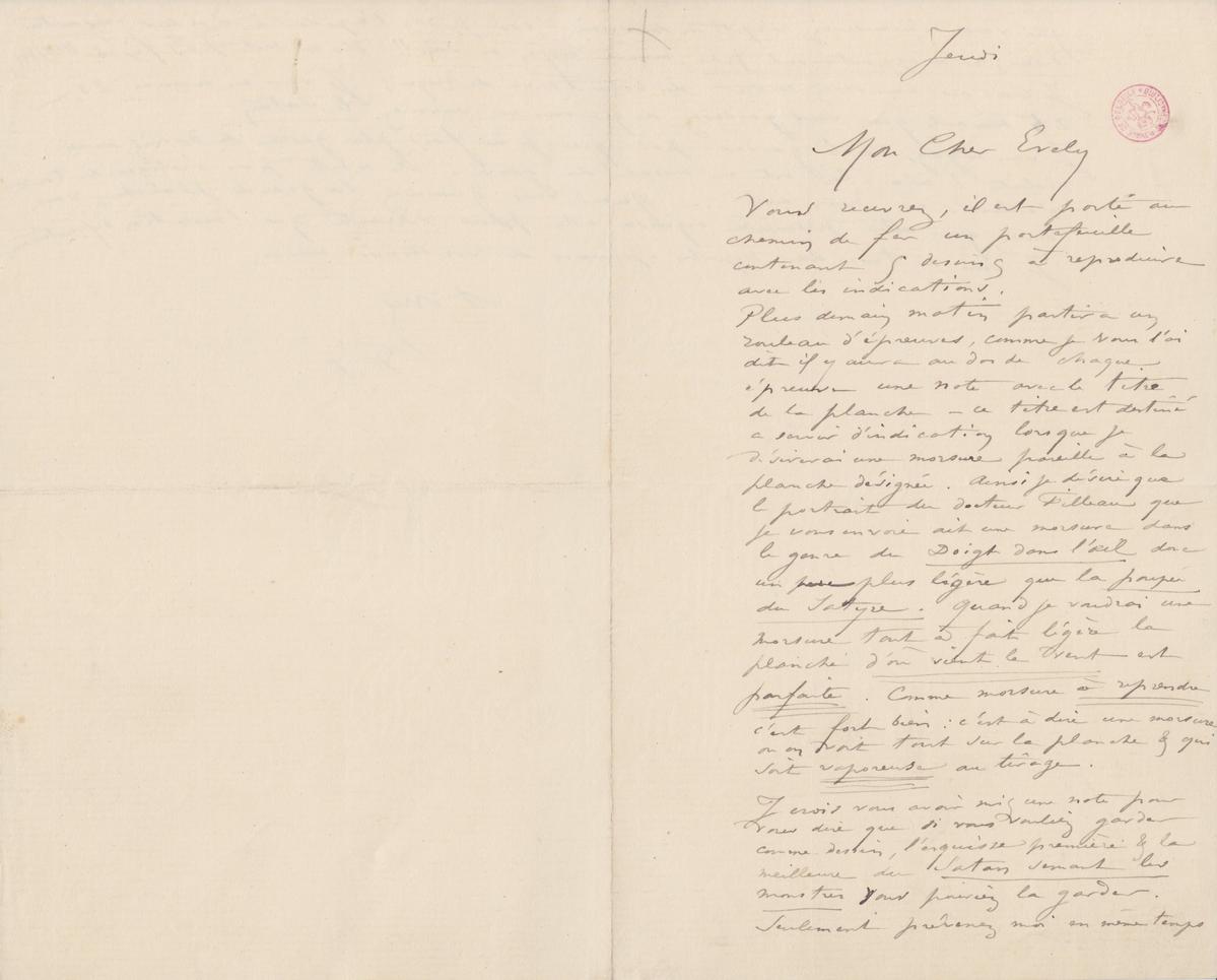 Illustration de la lettre