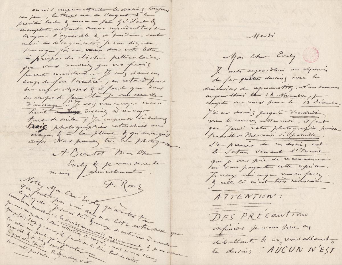 Illustration de la lettre