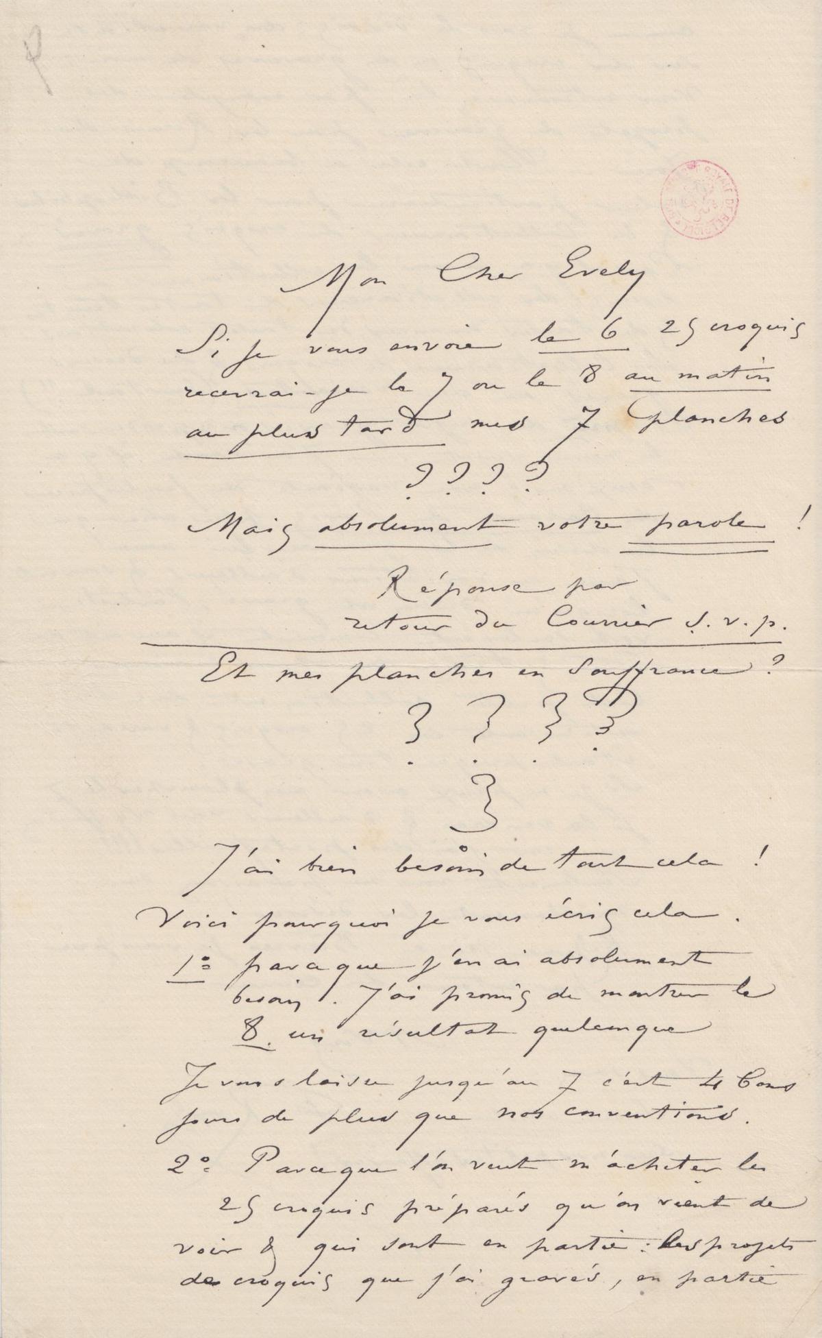 Illustration de la lettre