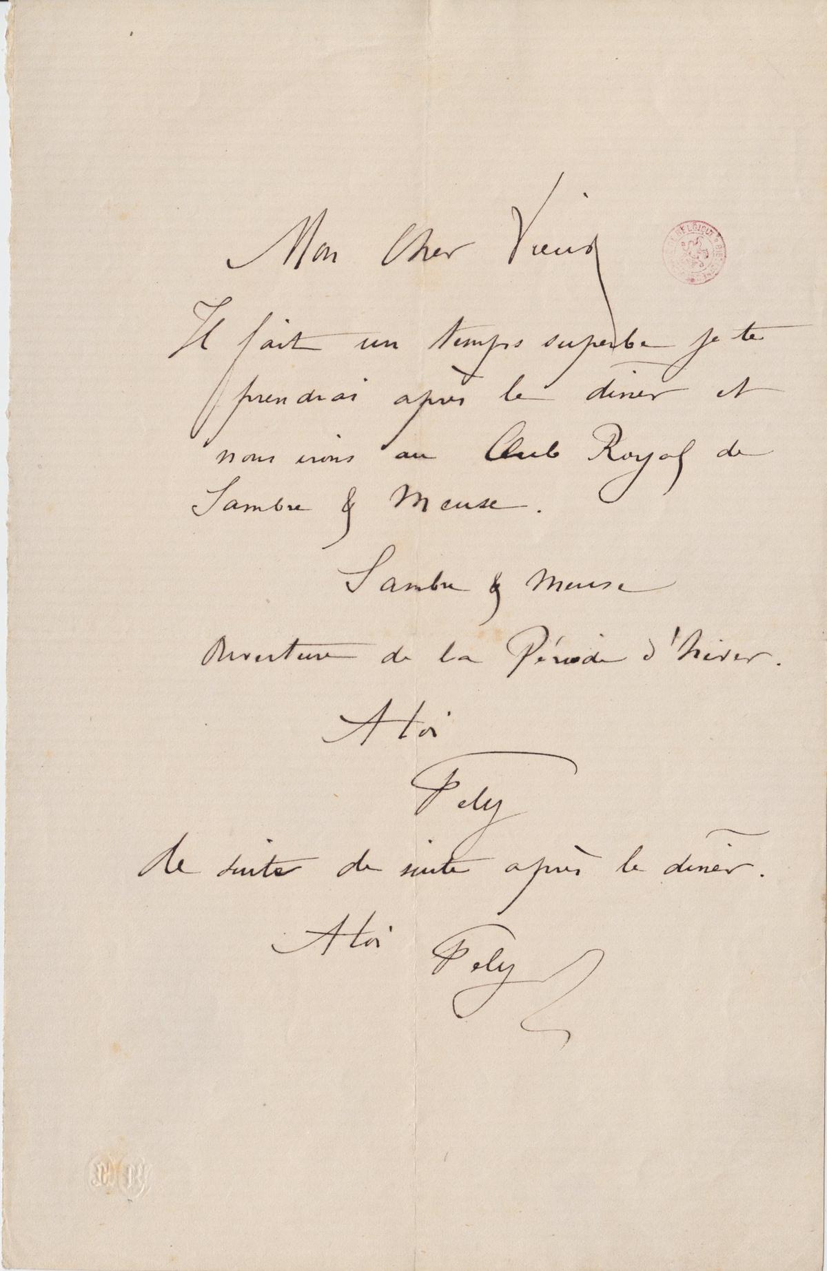 Illustration de la lettre