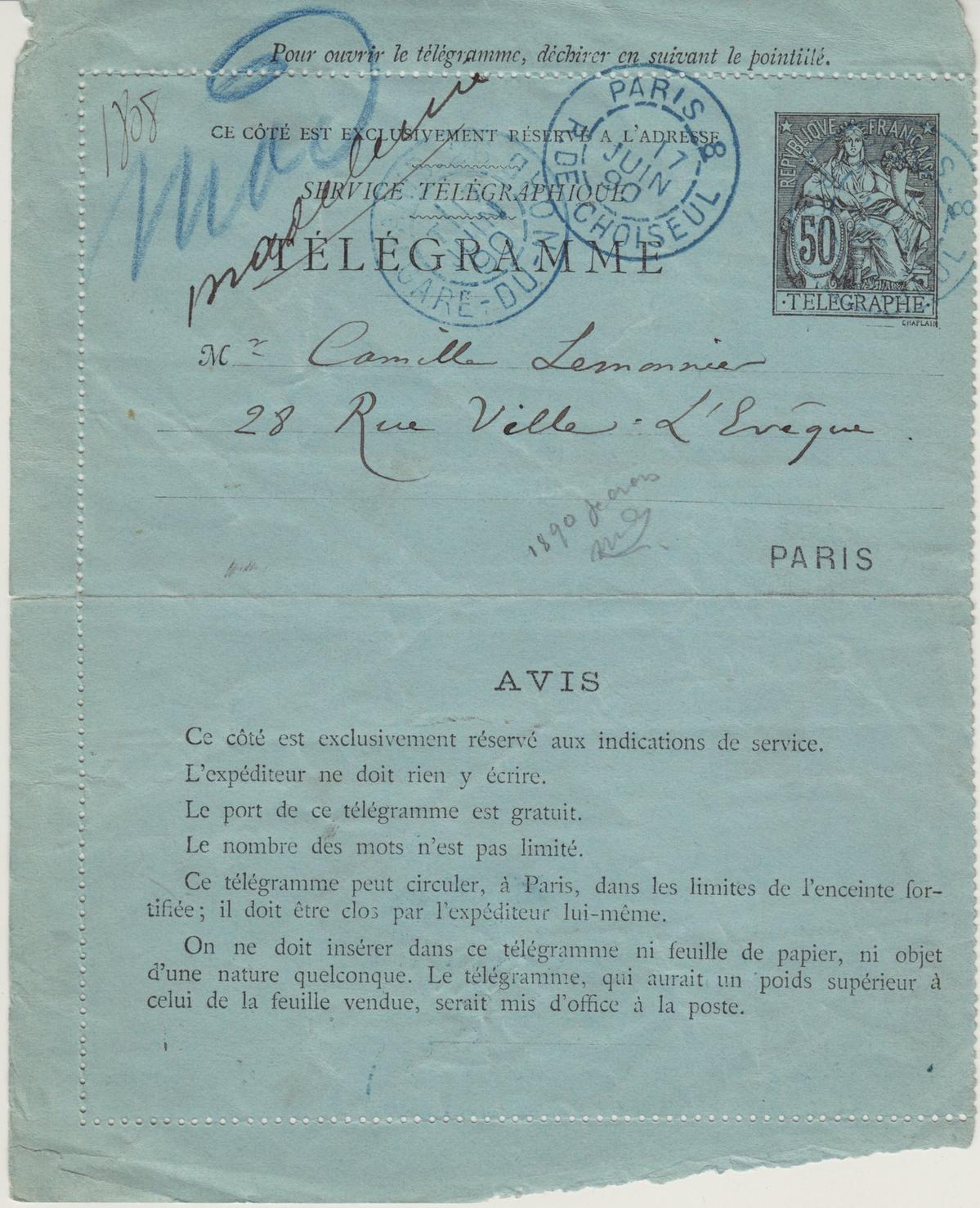 Illustration de la lettre