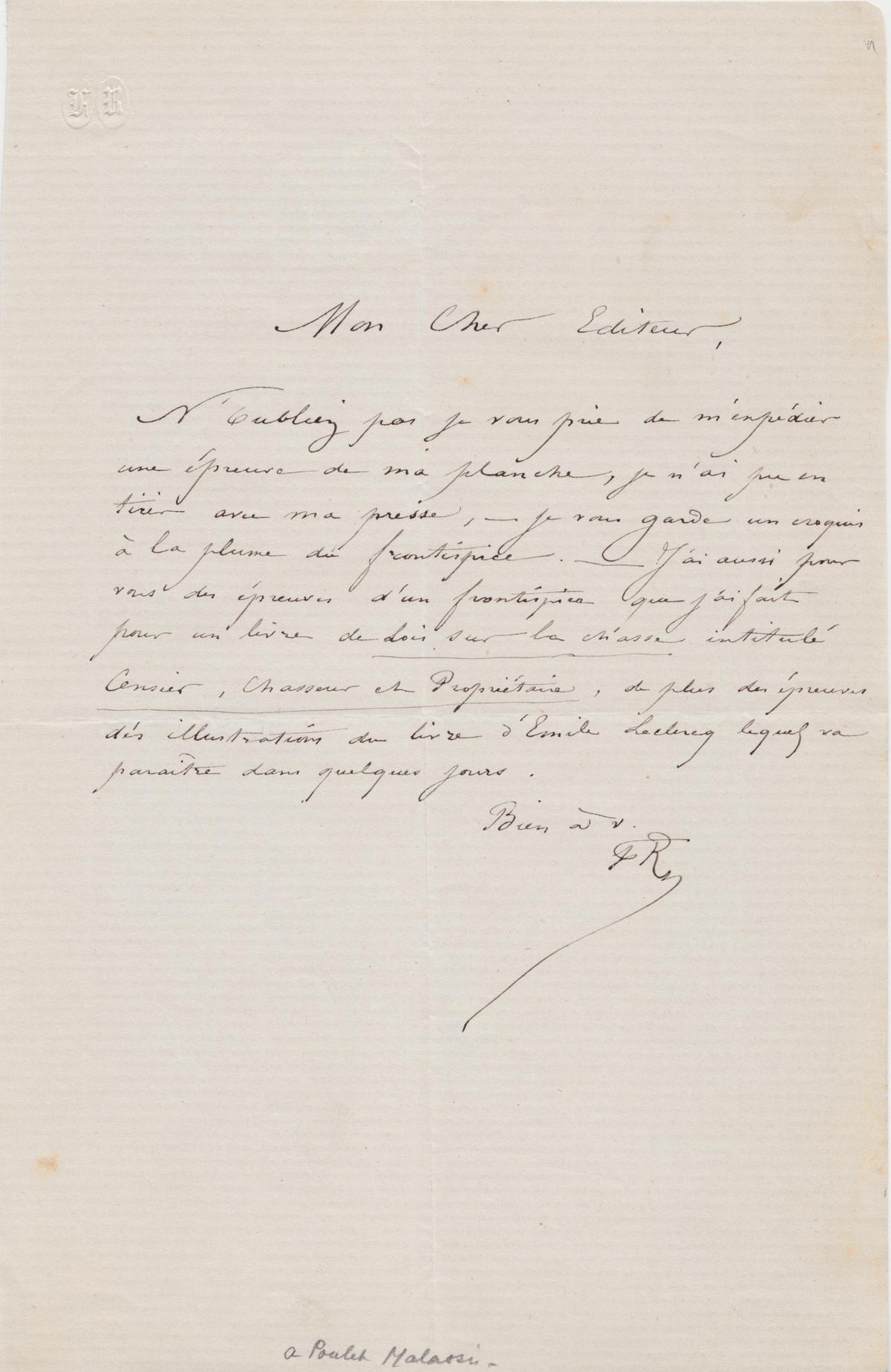 Illustration de la lettre