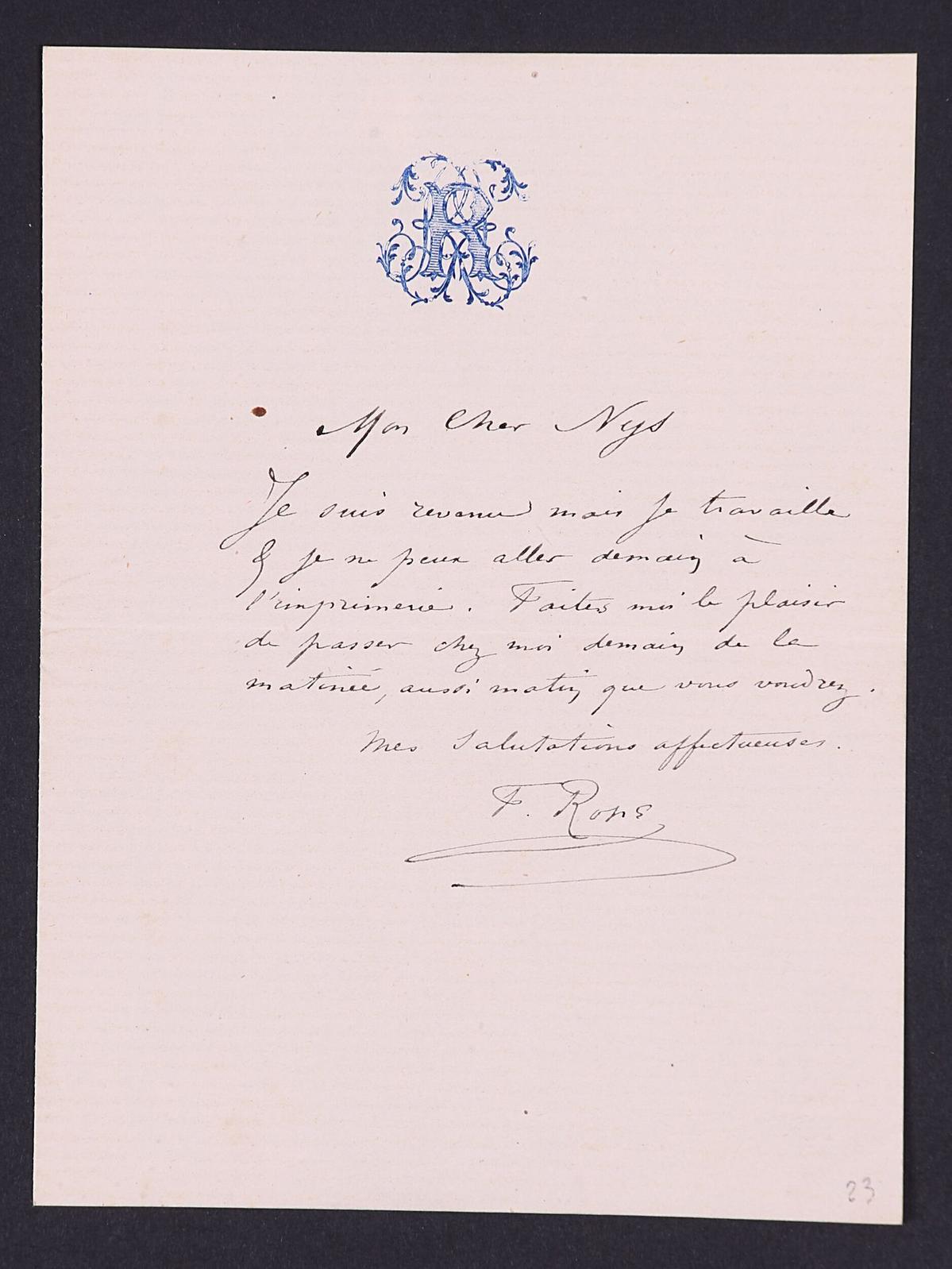 Illustration de la lettre