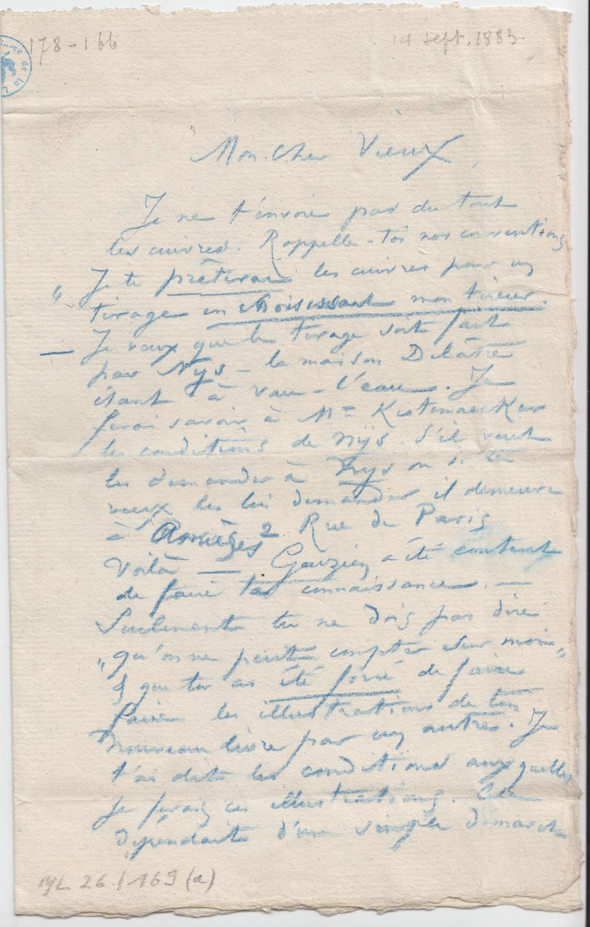 Illustration de la lettre