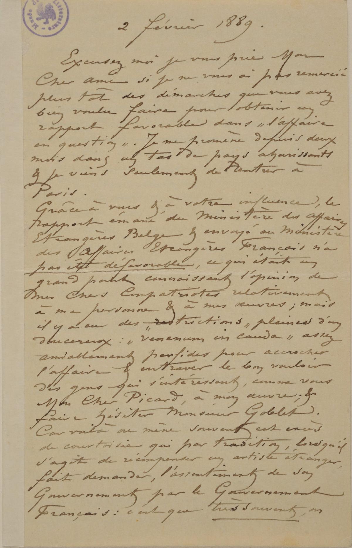 Illustration de la lettre