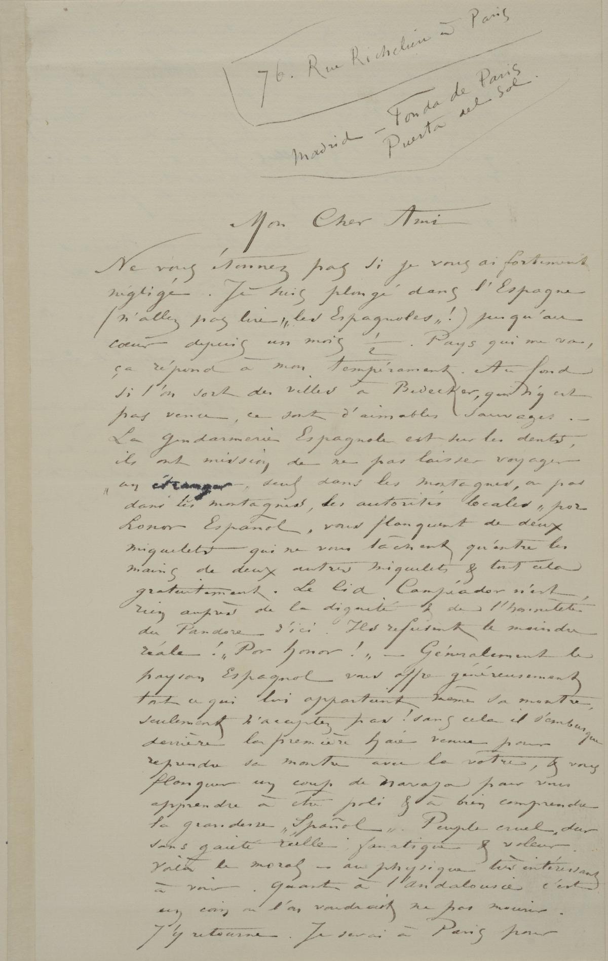 Illustration de la lettre