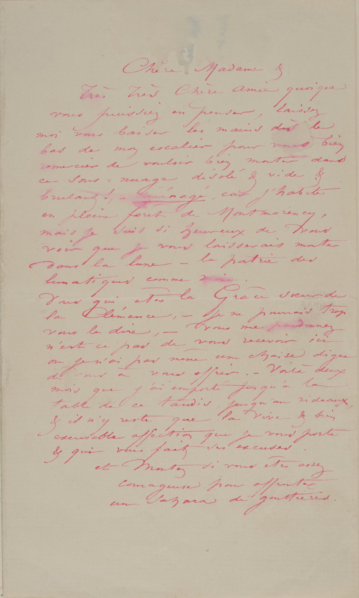 Illustration de la lettre