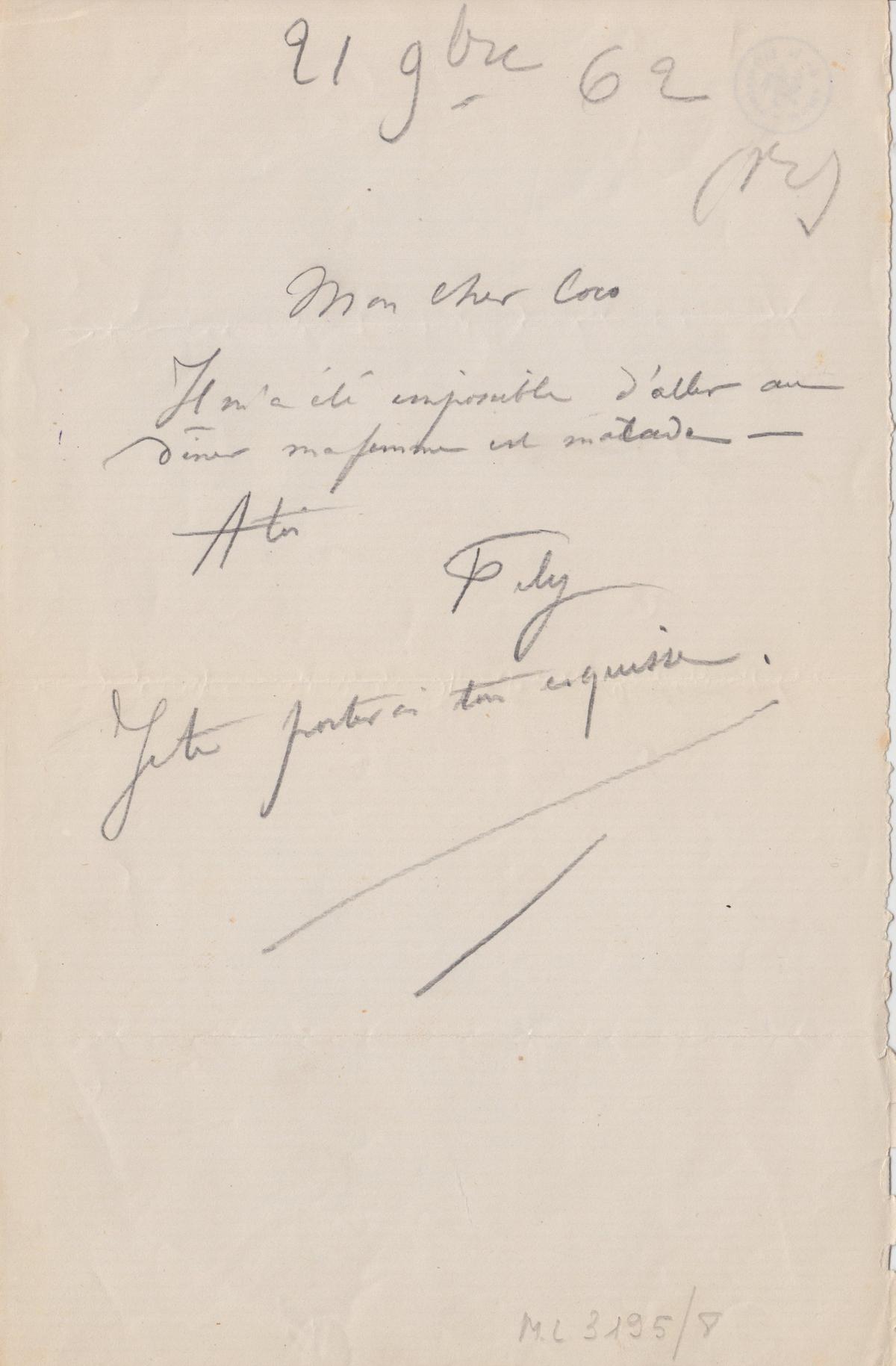 Illustration de la lettre