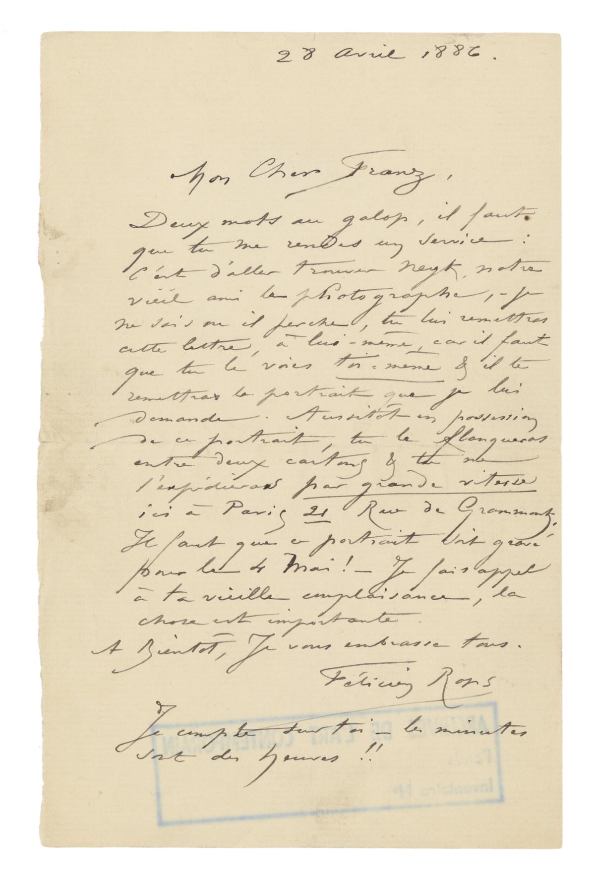 Illustration de la lettre