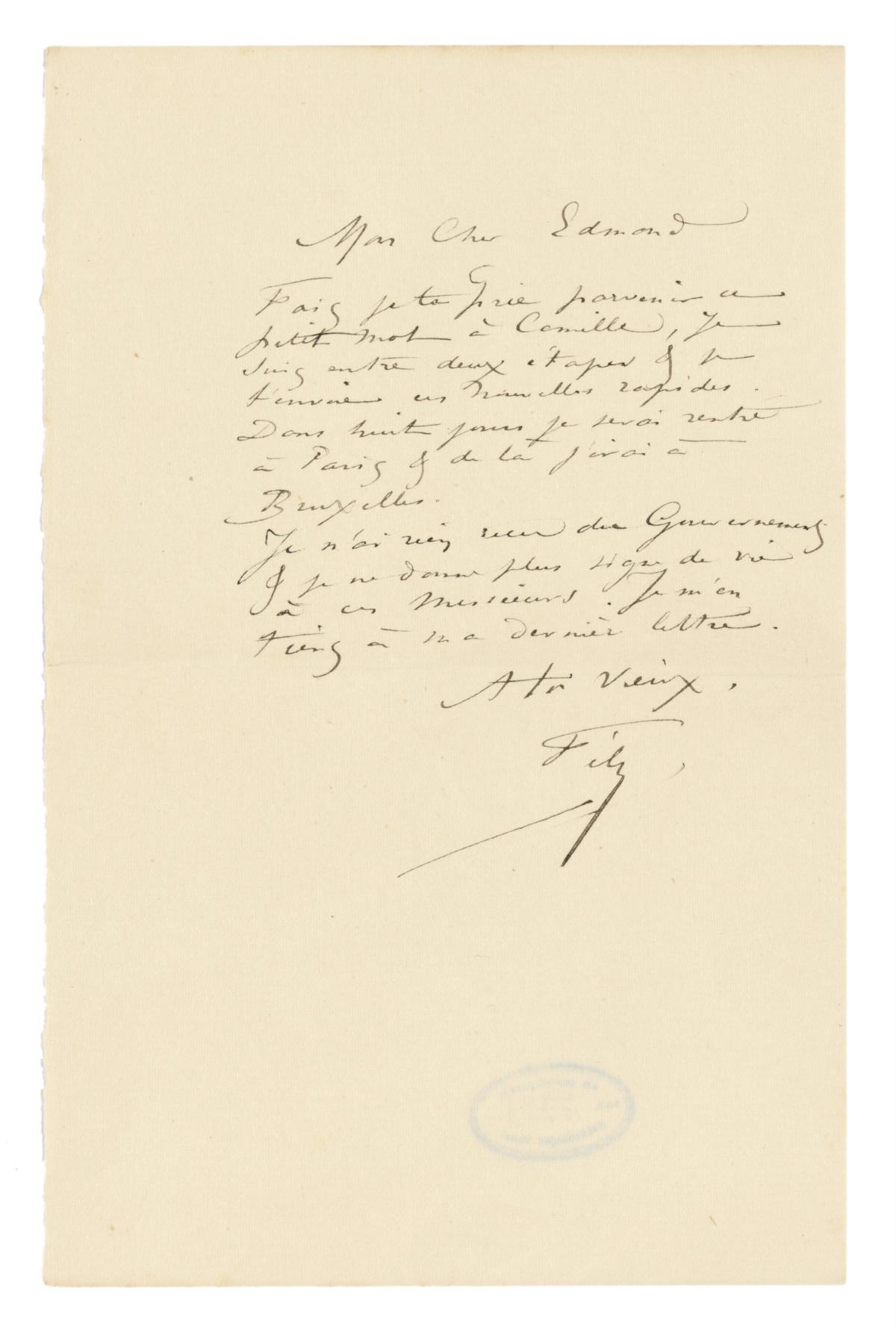 Illustration de la lettre