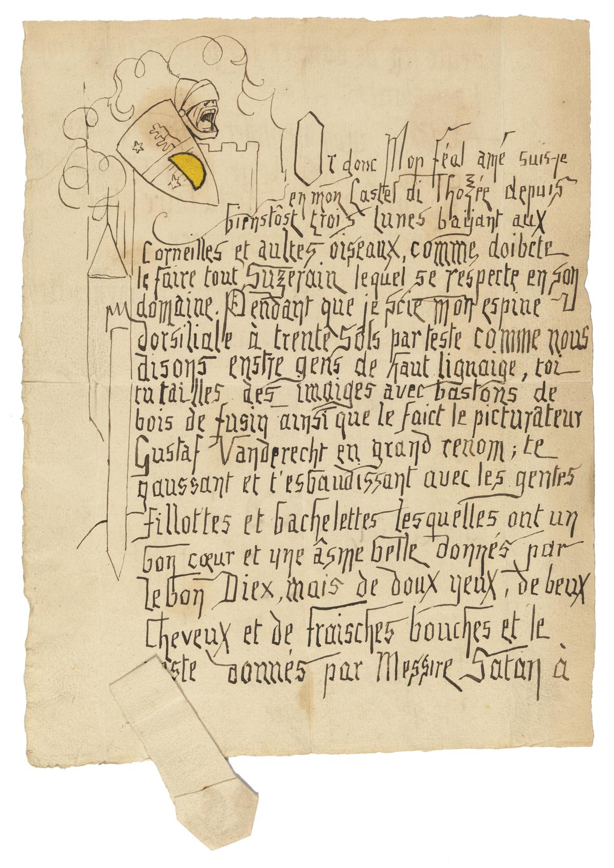 Illustration de la lettre