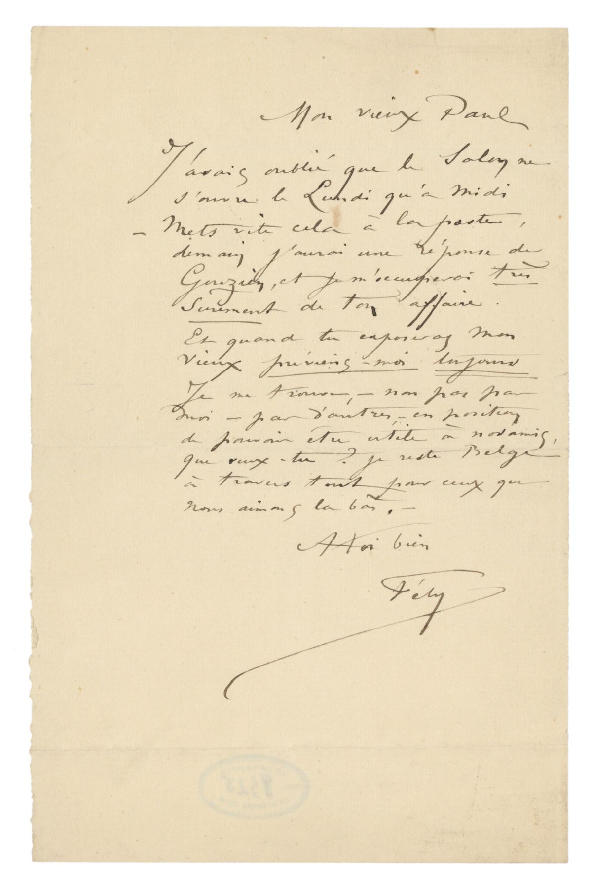 Illustration de la lettre
