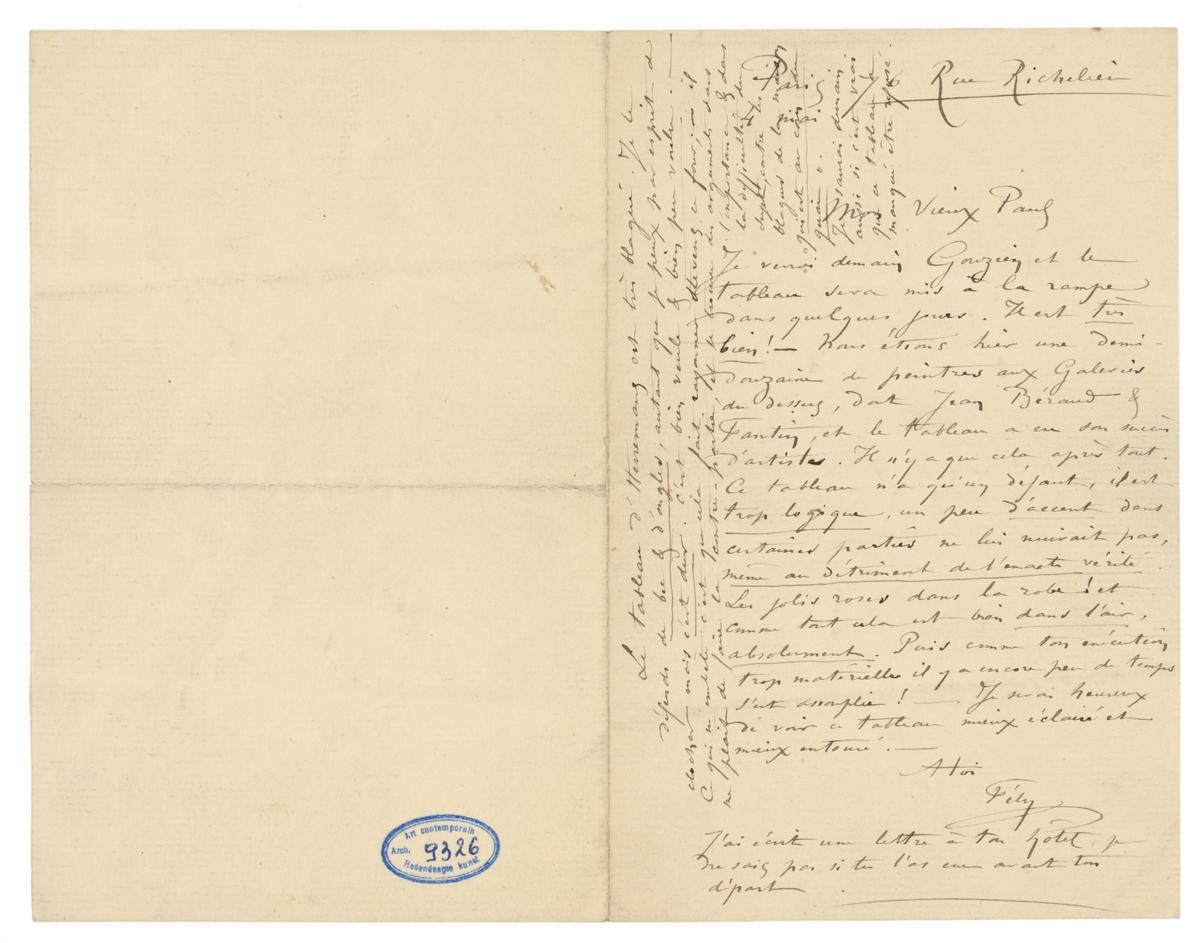 Illustration de la lettre