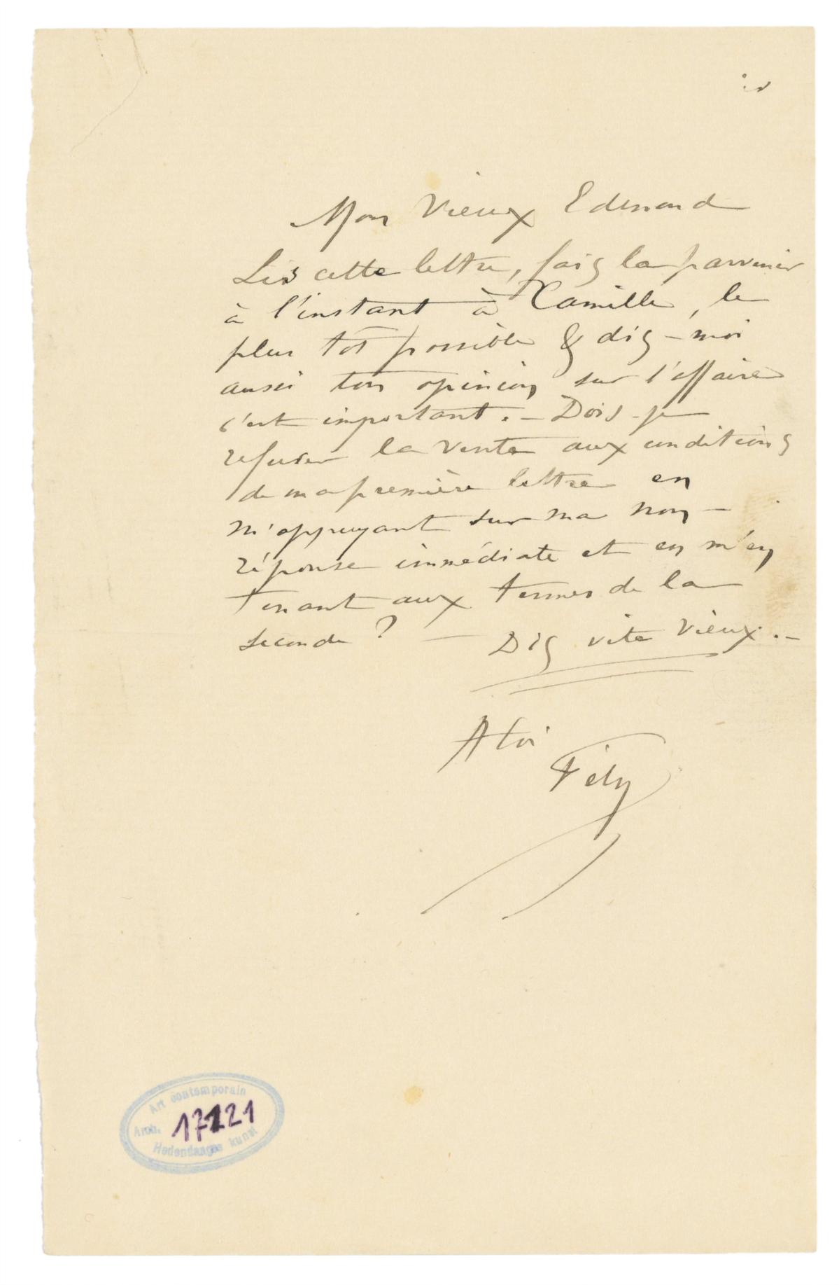 Illustration de la lettre