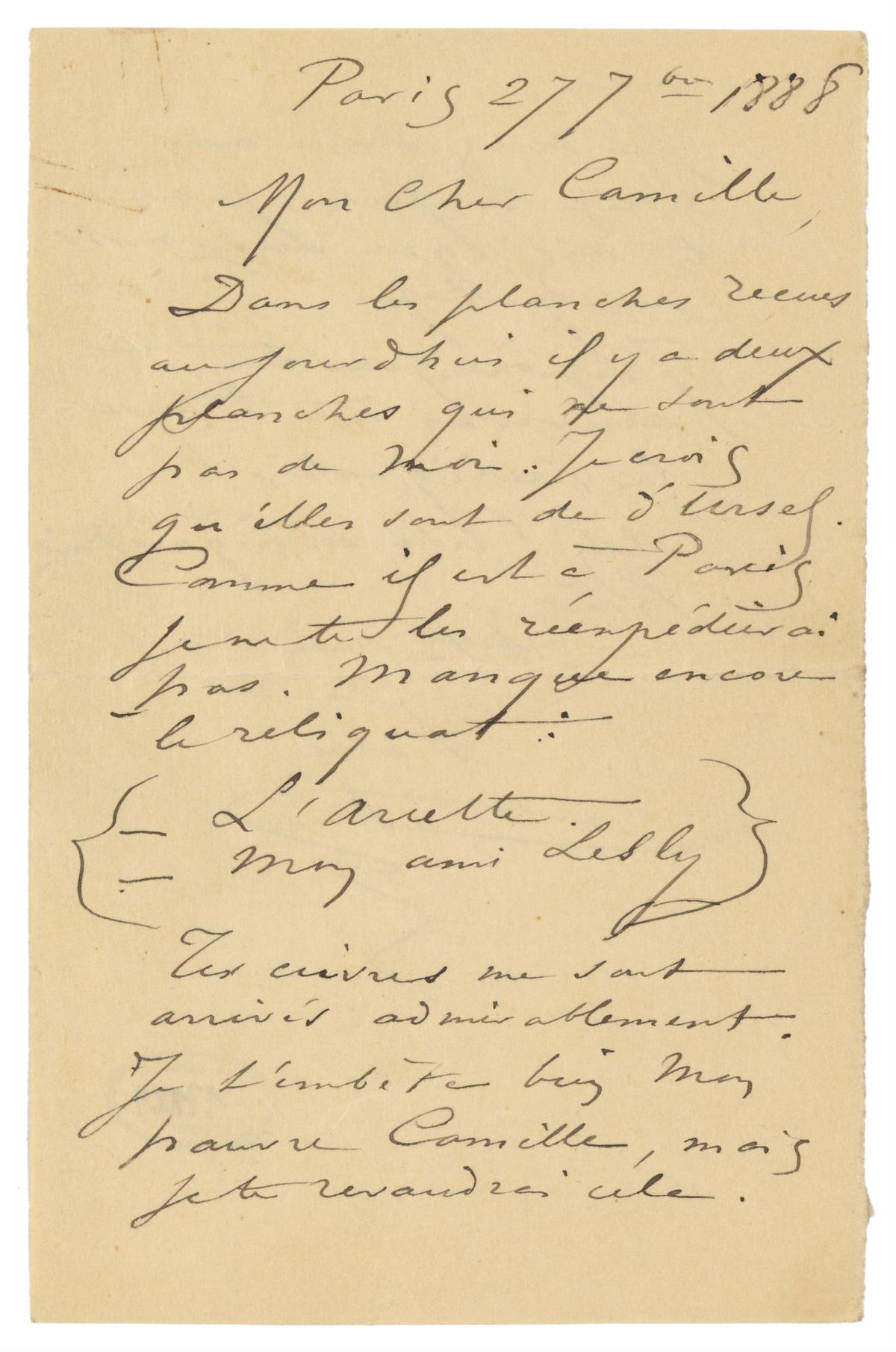 Illustration de la lettre