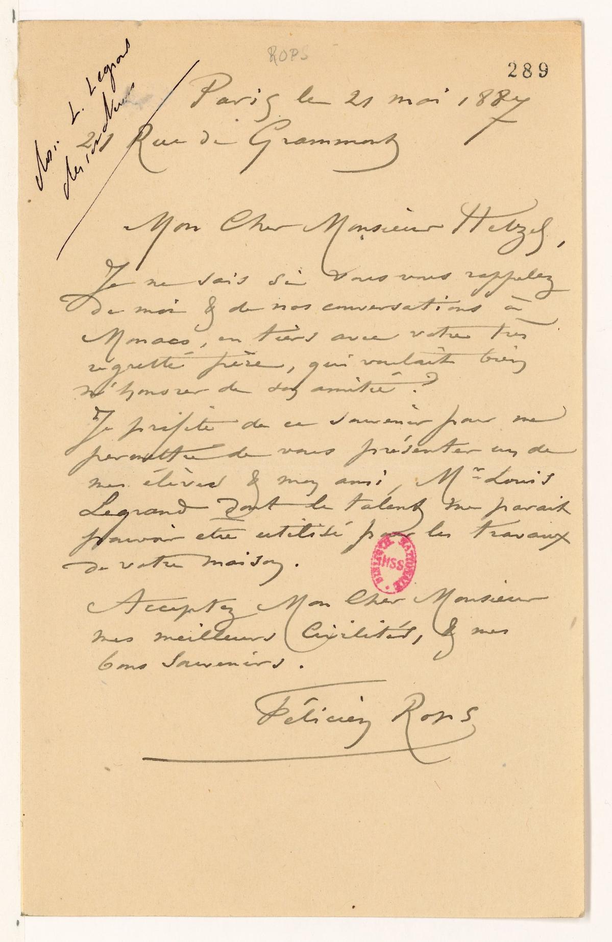 Illustration de la lettre