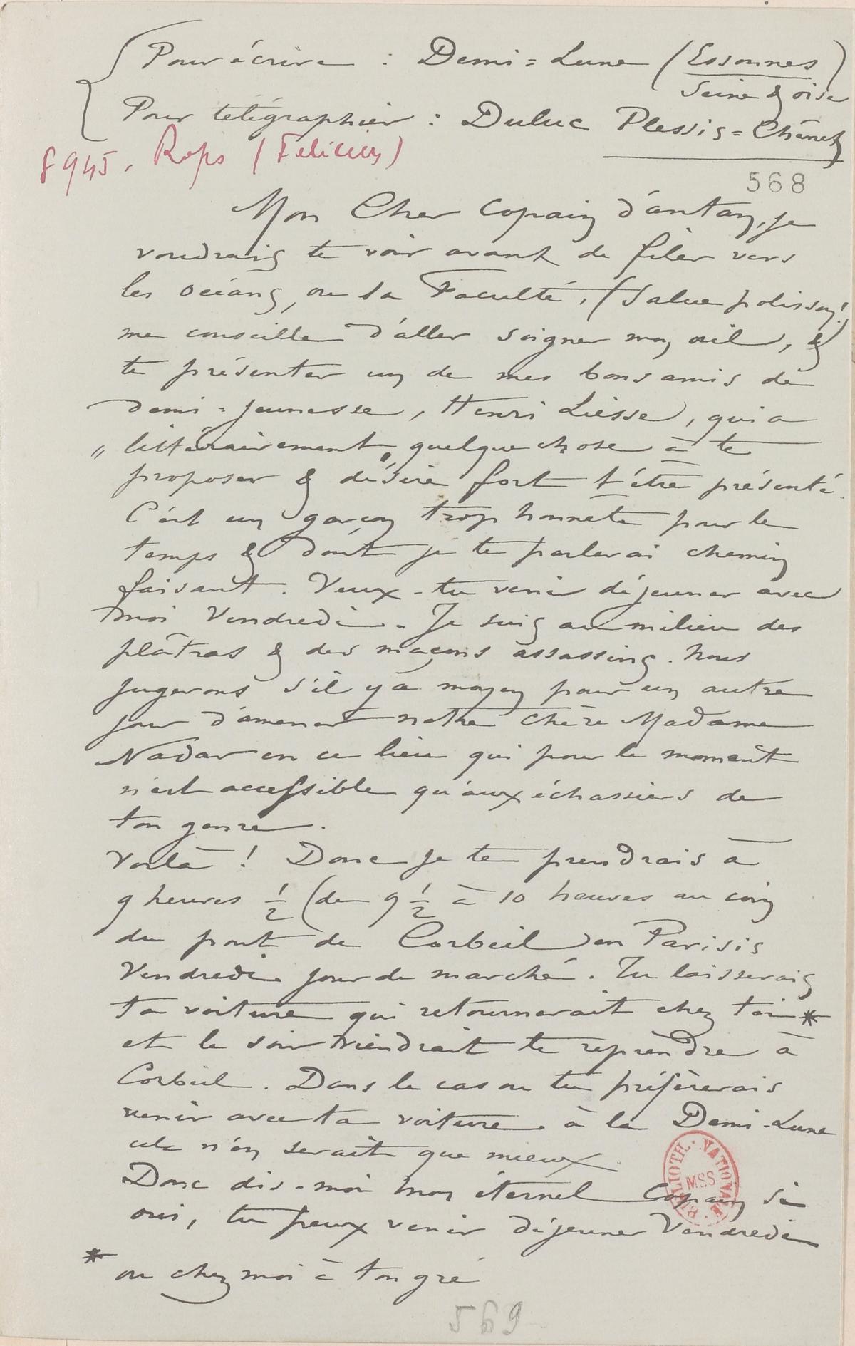 Illustration de la lettre