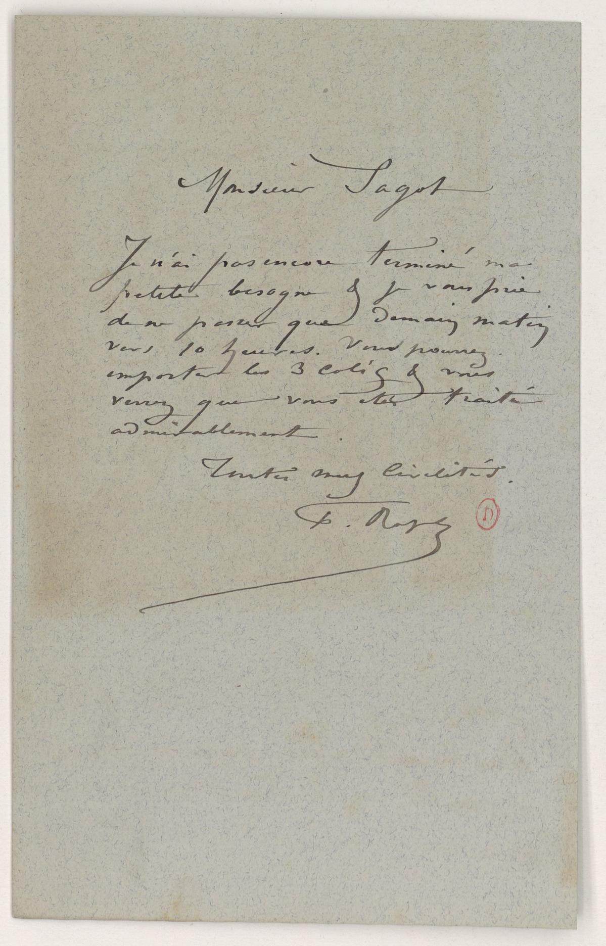 Illustration de la lettre