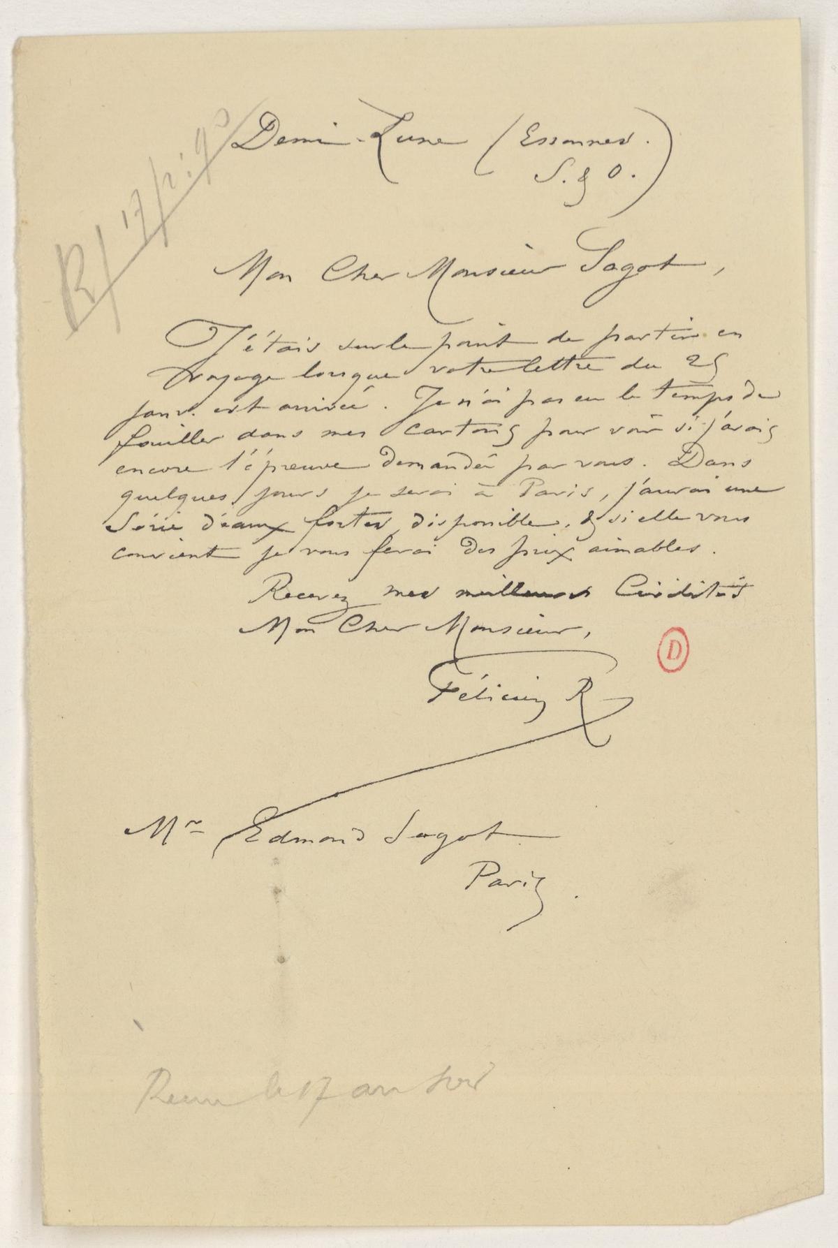 Illustration de la lettre