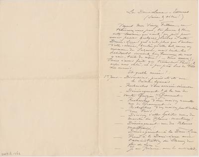 Lettre de Félicien Rops à Filleau. Corbeil-Essonnes, 0000/00/00. Paris, Fondation Custodia, 2003/A/1262