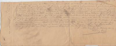 Lettre de Félicien Rops à Inconnu. s.l., 0000/00/00. Paris, Fondation Custodia, 2005/A/431/2