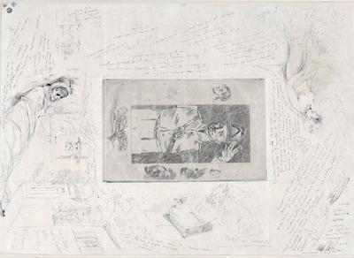 Marginalia de Félicien Rops à inconnue. Paris, 1876/07/16. Paris, Fondation Custodia, 2007/A/116