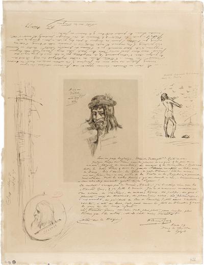 Marginalia de Félicien Rops, avec notes sur la Hongrie, 1879/08/00, Szeged. Paris, Fondation Custodia, 2007-A-117-1