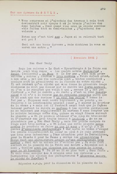 Copie non autographe réalisée par Lefebvre - Kunel de Félicien Rops à [Léon] Evely. s.l., 1883/11/00. Bruxelles, Musées Royaux des Beaux-Arts de Belgique, 8808/t2/p270 et 8808/t2/p271