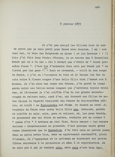 Copie non autographe réalisée par Lefebvre - Kunel de Félicien Rops à Inconnu. s.l., 1879/01/08. Bruxelles, Musées Royaux des Beaux-Arts de Belgique, 8811/t5/p220, 8811/t5/p221 et 8811/t5/p222