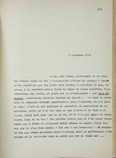 Copie non autographe réalisée par Lefebvre - Kunel de Félicien Rops à Inconnu. s.l., 1886/12/08. Bruxelles, Musées Royaux des Beaux-Arts de Belgique, 8811/t5/p284, 8811/t5/p285 et 8811/t5/p286