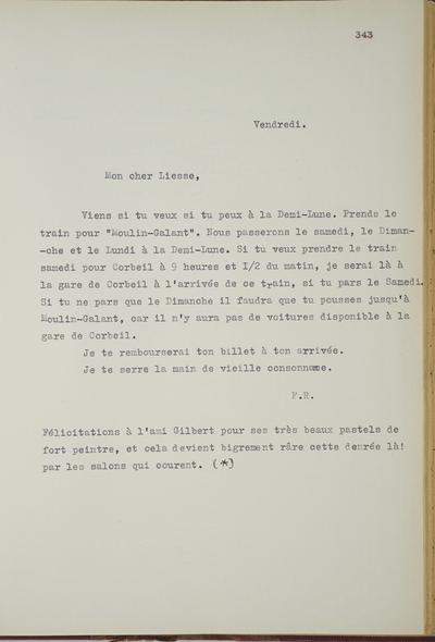 Copie non autographe réalisée par Lefebvre - Kunel de Félicien Rops à [Henri] Liesse. s.l., 0000/00/00. Bruxelles, Musées Royaux des Beaux-Arts de Belgique, 8811/t5/p343