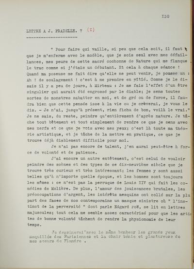 Copie non autographe de Félicien Rops à [Jacques?] [Pradelle?]. s.l., 0000/00/00. Bruxelles, Musées Royaux des Beaux-Arts de Belgique, 8812/t6/p130
