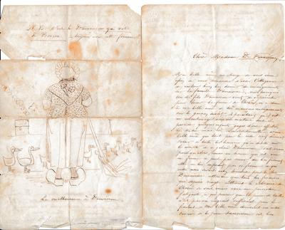 Lettre de Félicien Rops à [Joséphine] de Francquen. s.l., 0000/00/00. Collection privée, CPD/1