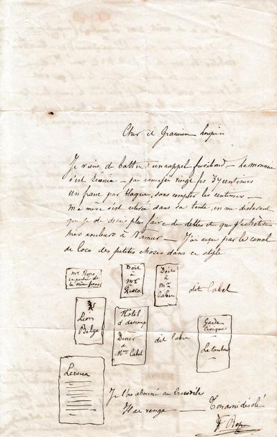 Lettre de Félicien Rops à [Léon] [Marcq]. s.l., 0000/00/00. Collection privée, CPD/12