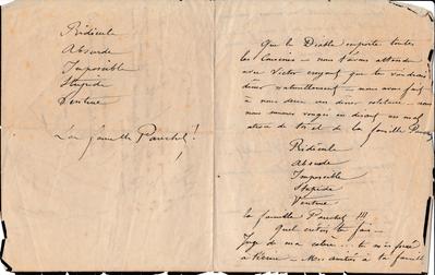 Lettre de Félicien Rops à [Léon] [Marcq]. s.l., 0000/00/00. Collection privée, CPD/8