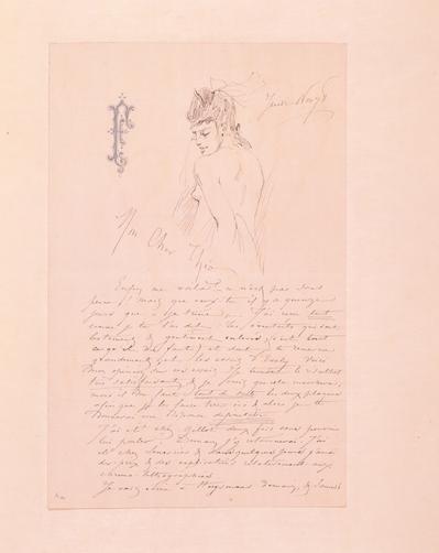 Lettre de Félicien Rops à Théo [Hannon]. s.l., 1878/11/00. Collection privée, CPE/1