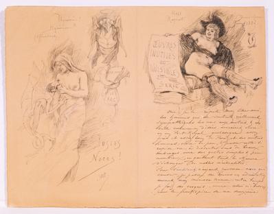 Lettre de Félicien Rops à Inconnu. Corbeil-Essonnes, 1889/06/00. Collection privée, CPE/3