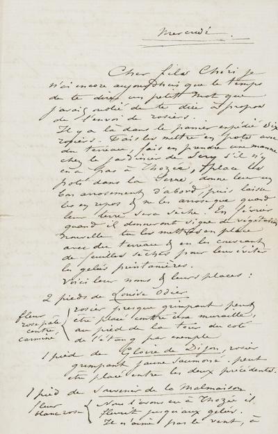 Lettre de Félicien Rops à [Paul] [Rops]. s.l., 0000/00/00. Province de Namur, musée Félicien Rops, FFR/LE/12