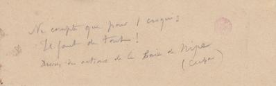 Lettre de Félicien Rops à [Léon?] [Evely?]. s.l., 0000/00/00. Bruxelles, Bibliothèque royale de Belgique, III/215/5/66